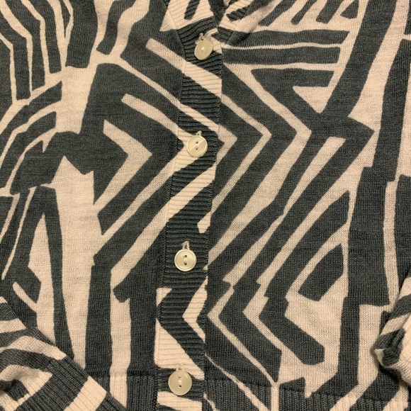 Loft Geometric Print Cardigan - Picture 2 of 7